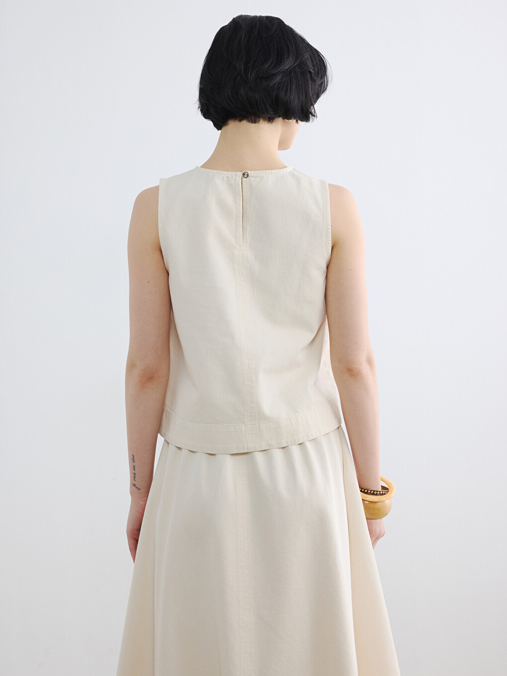 Teksas bluza sa okruglim izrezom-7