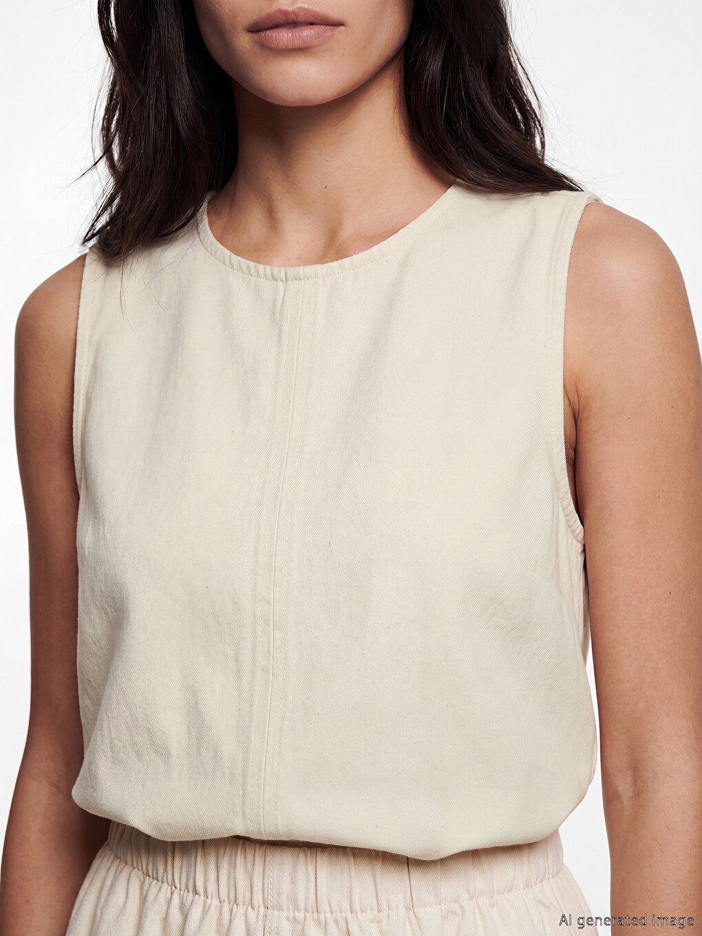 Teksas bluza sa okruglim izrezom-4