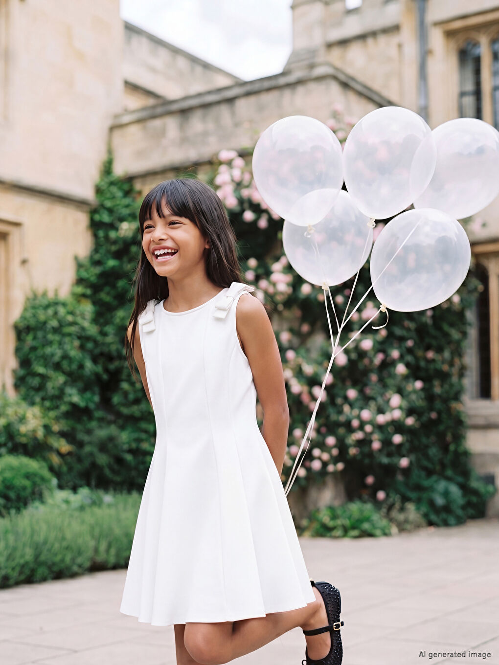 Girl White Dress