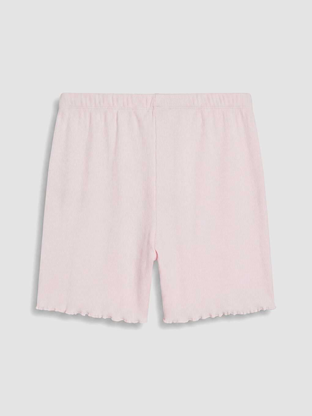 Kahverengi Beli Lastikli Kadın Şort Pijama Alt 2'li-6