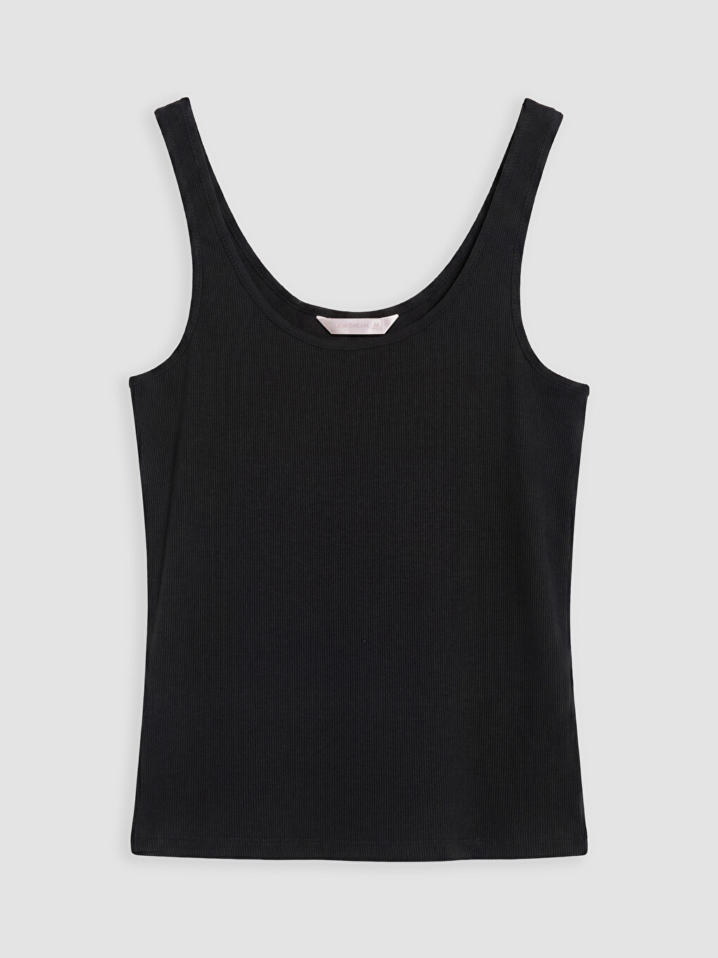 U Neck Women's Ribbed Pyjamas Top-4