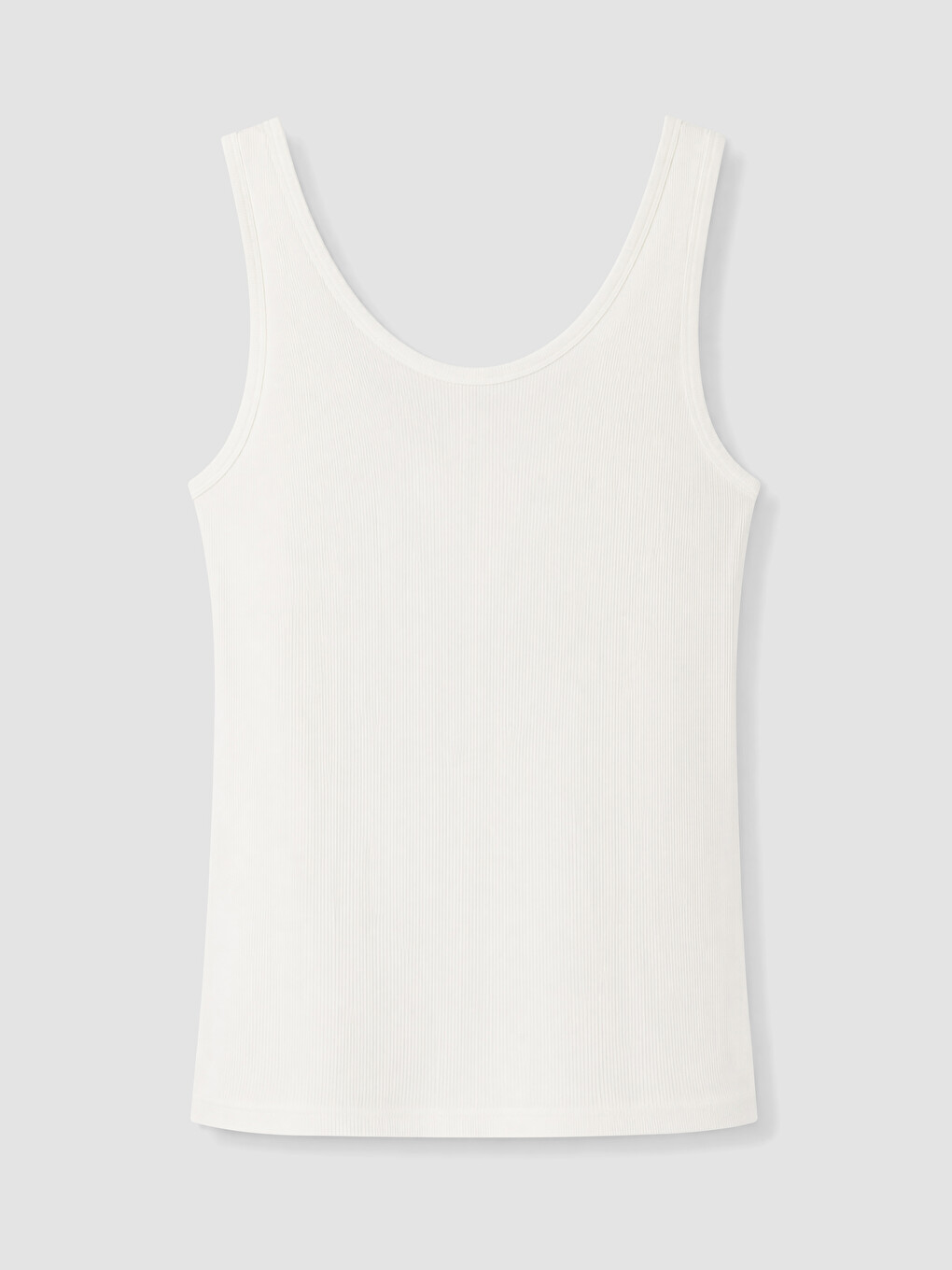 Ekru U Yaka Kadın Pijama Üstü-6