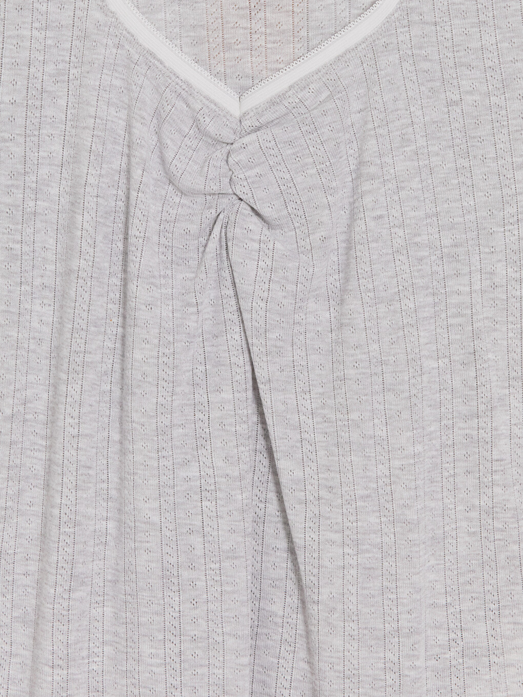 V-Ausschnitt Damen Pyjama-Oberteil-1