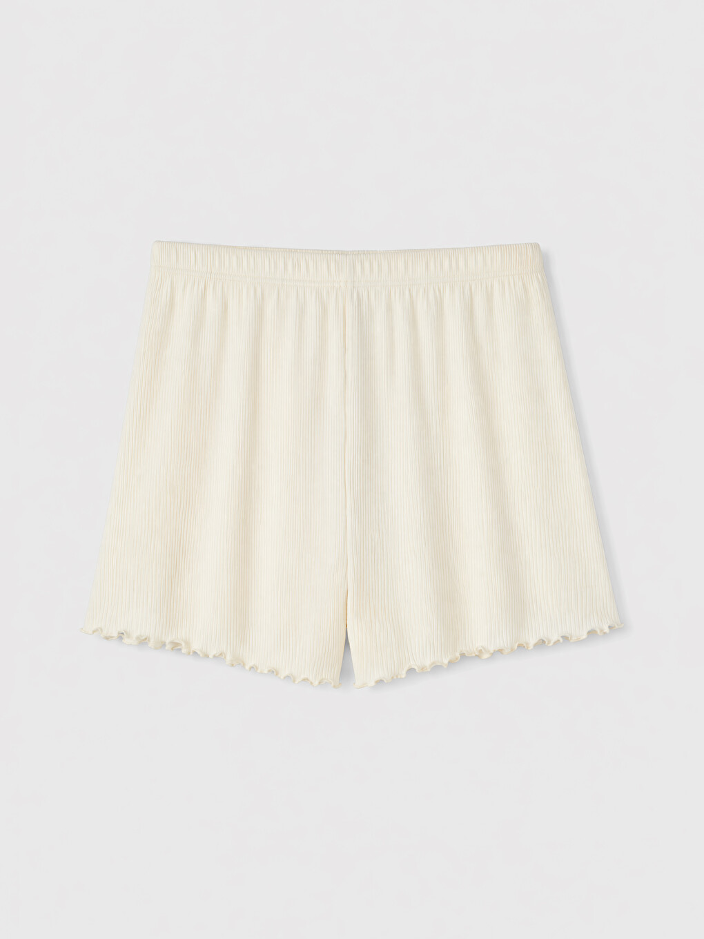 Siyah Beli Lastikli Kadın Şort Pijama Altı 2'li-4