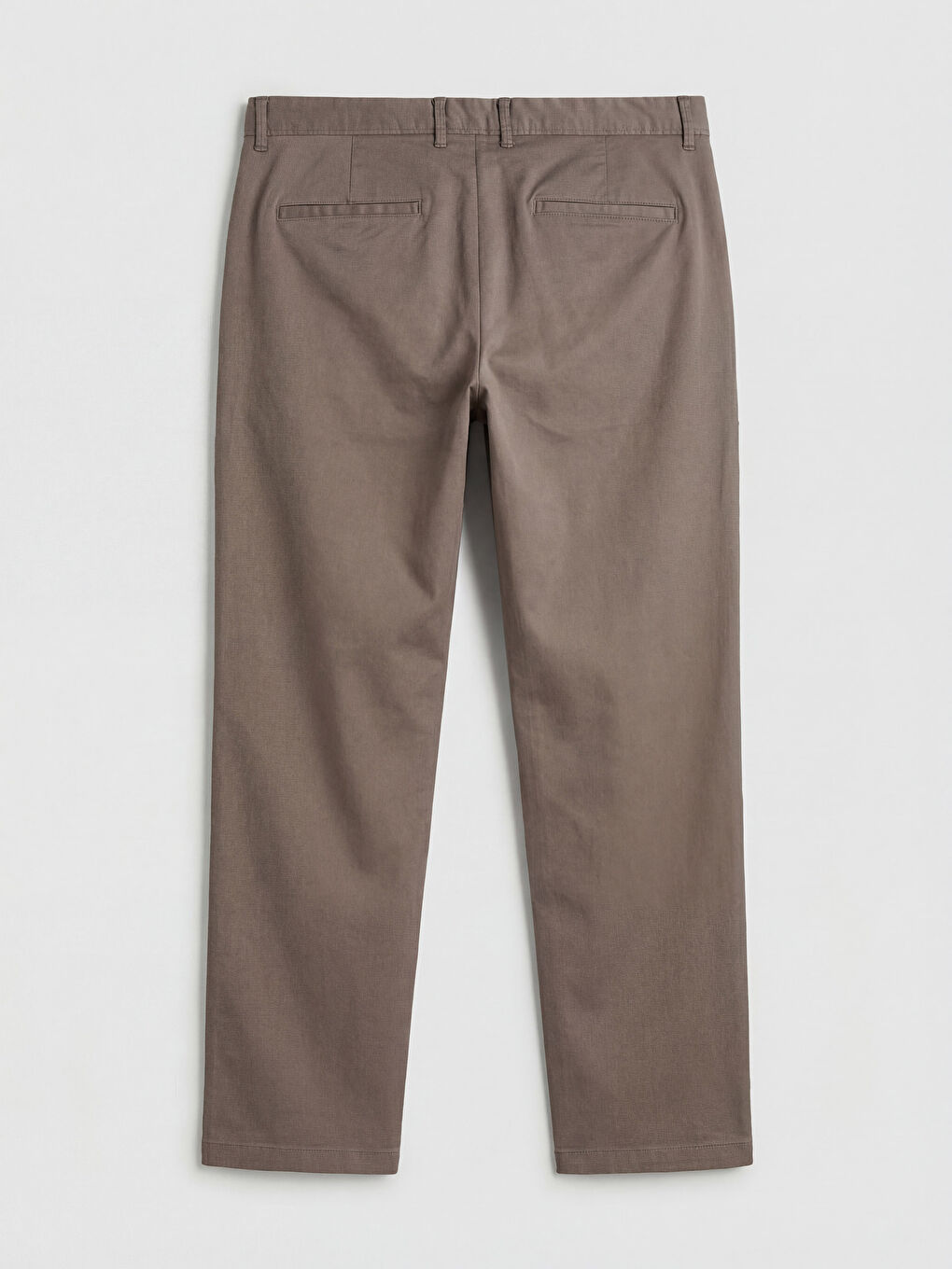 Kahverengi Standart Kalıp Gabardin Erkek Pantolon-1