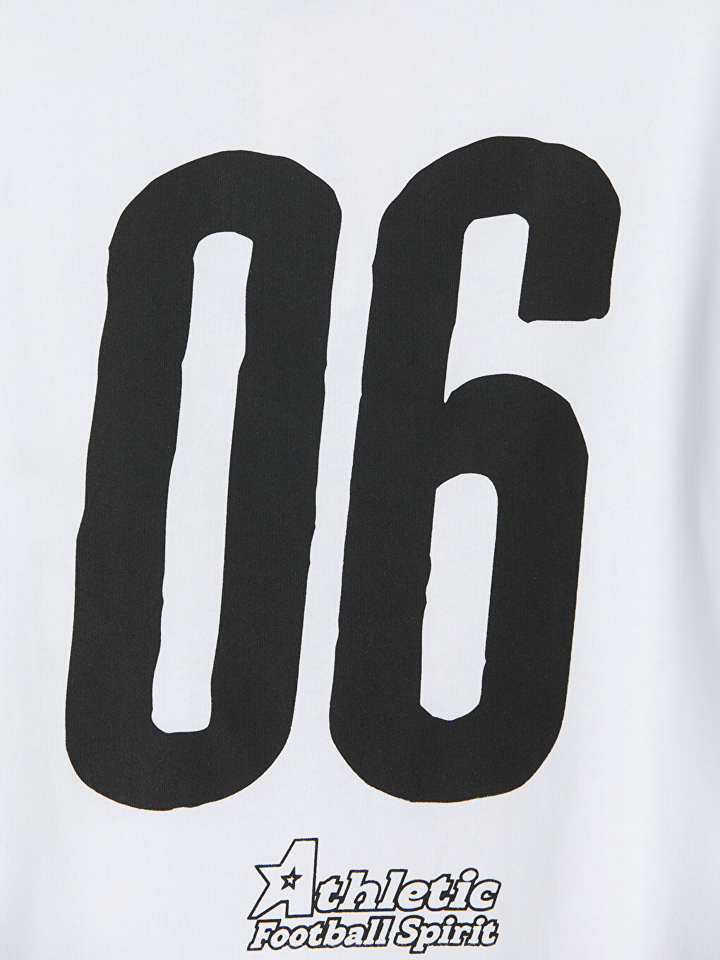 Beyaz Bisiklet Yaka Baskılı Erkek Çocuk Tişört-3