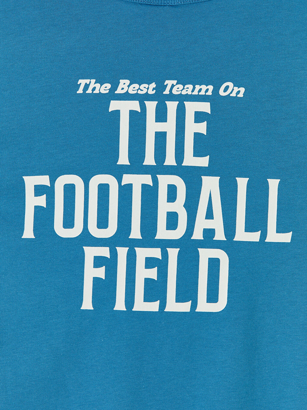 Mavi Bisiklet Yaka Baskılı Erkek Çocuk Tişört-4