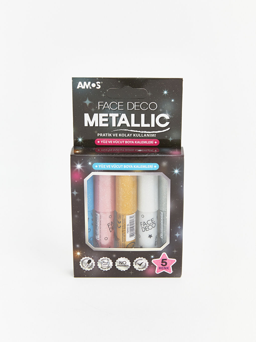 Yüz ve Vücut Boya Kalemleri 5'li-3
