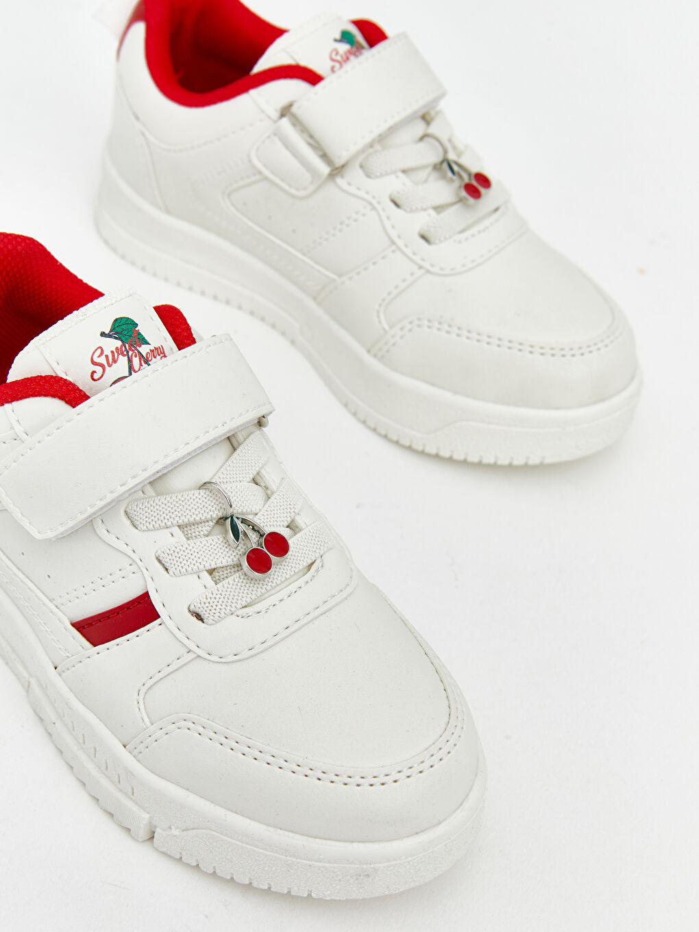 Beyaz Deri Görünümlü Kız Bebek Spor Ayakkabı-2