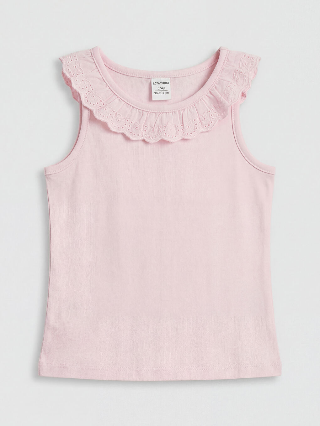 Pembe Bebe Yaka Kız Çocuk Atlet