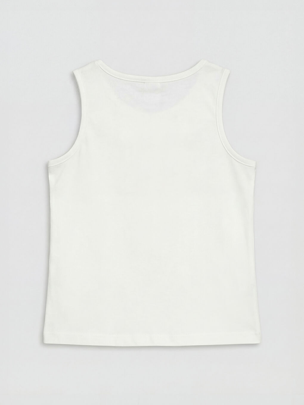 Ekru Bebe Yaka Kız Çocuk Atlet-1