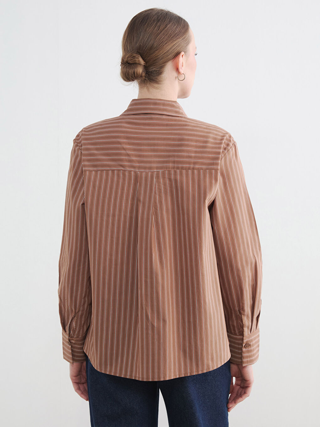 ზოლიანი ქალის პერანგი-3