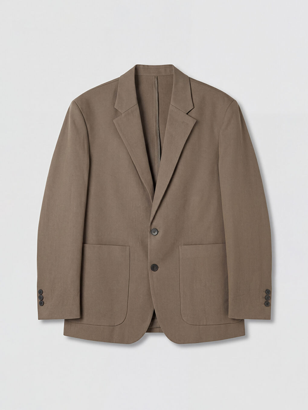 Kahverengi Loose Fit Erkek Blazer Ceket