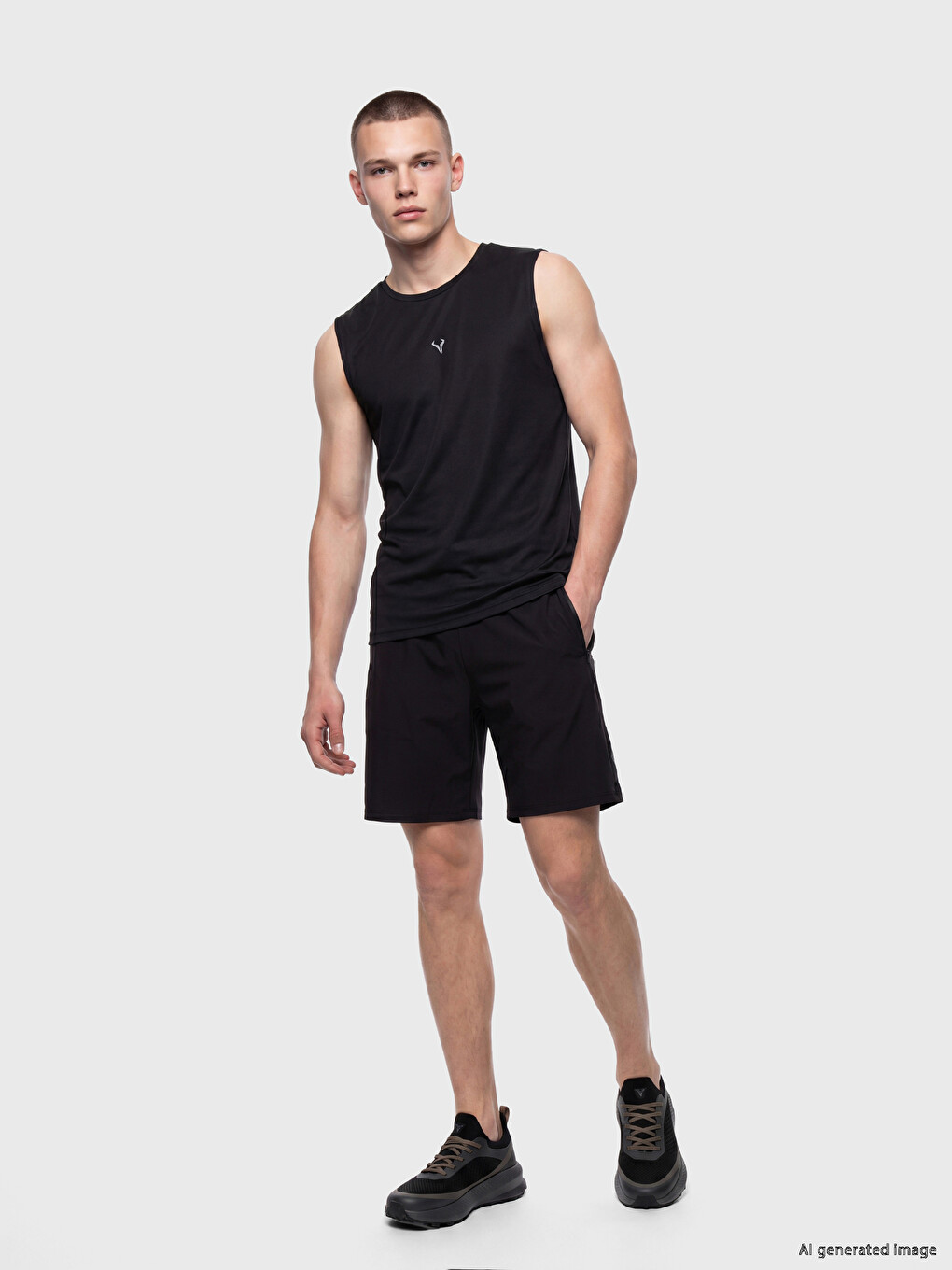 Crew Neck Men's Athletic Tank Top-1