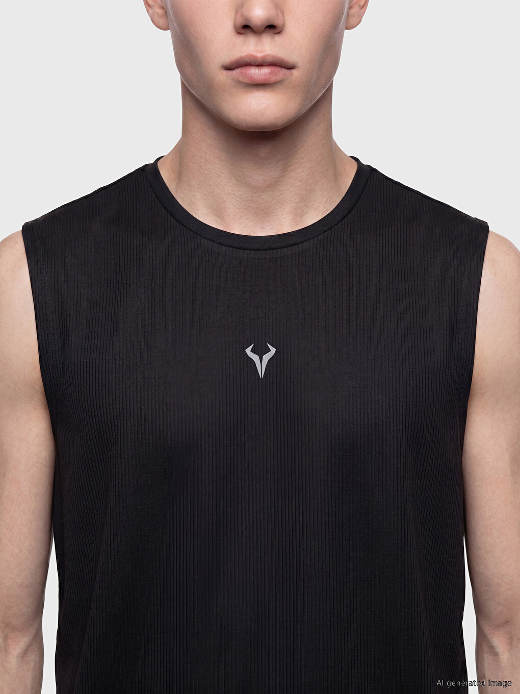 Crew Neck Men's Athletic Tank Top-2