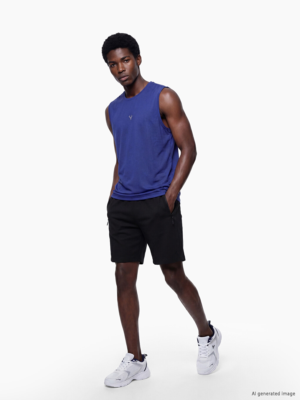 Crew Neck Men's Athletic Tank Top-1