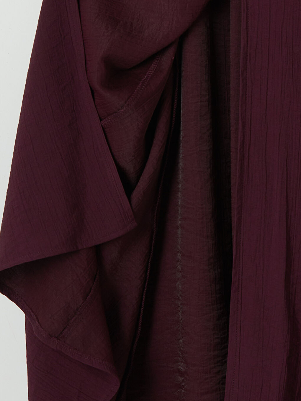 Mürdüm Beli Lastikli Dokulu Kloş Etek-3