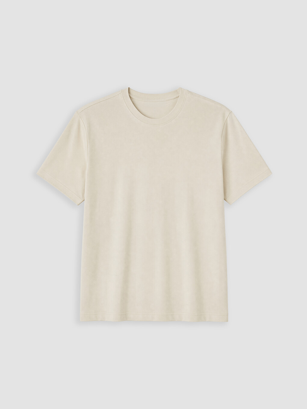 Man Beige T-Shirt