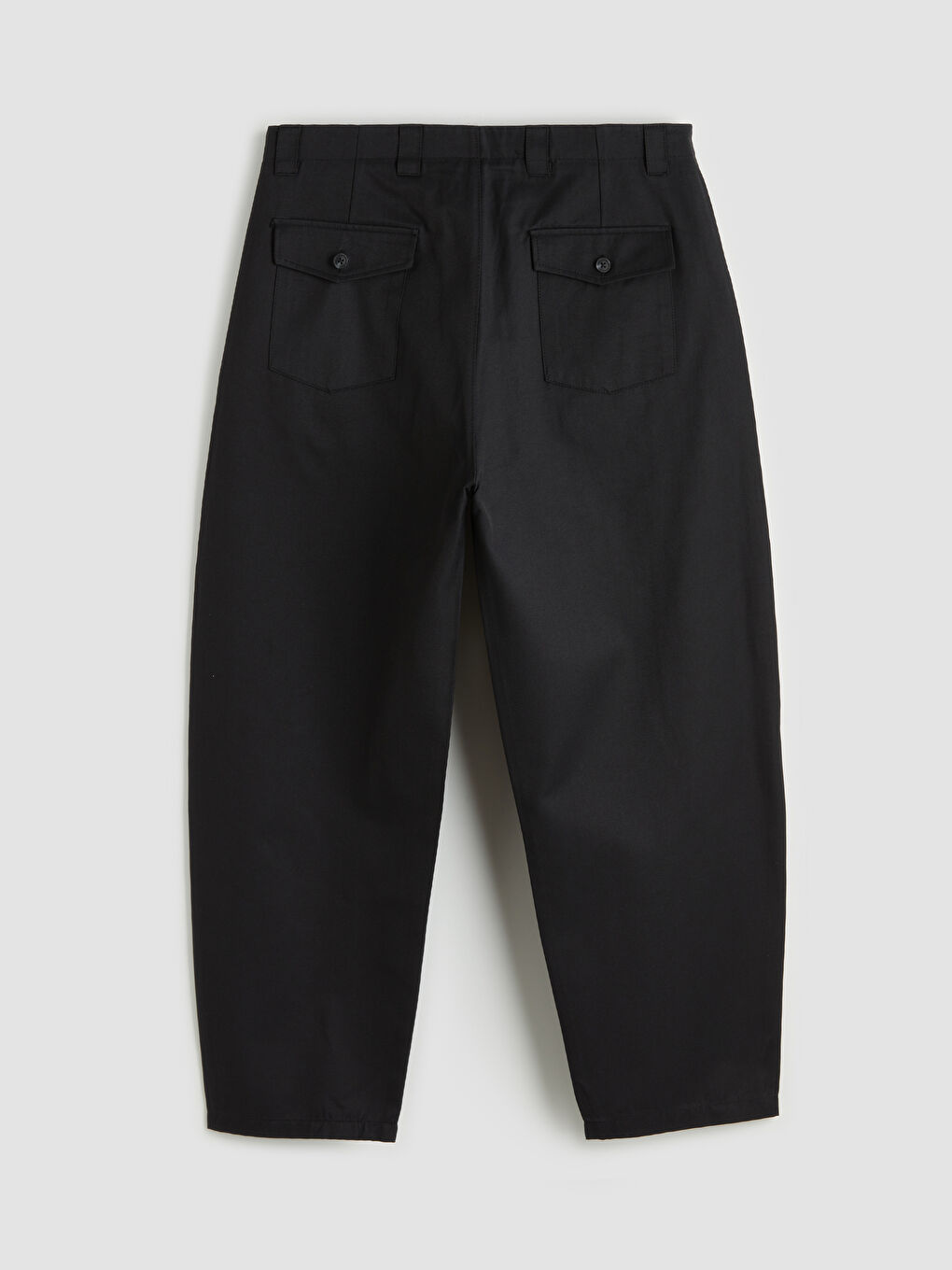 Siyah Rahat Kalıp Erkek Pantolon-1