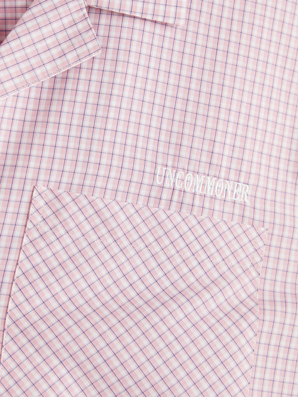 Pembe Loose Fit Ekose Erkek Gömlek-2