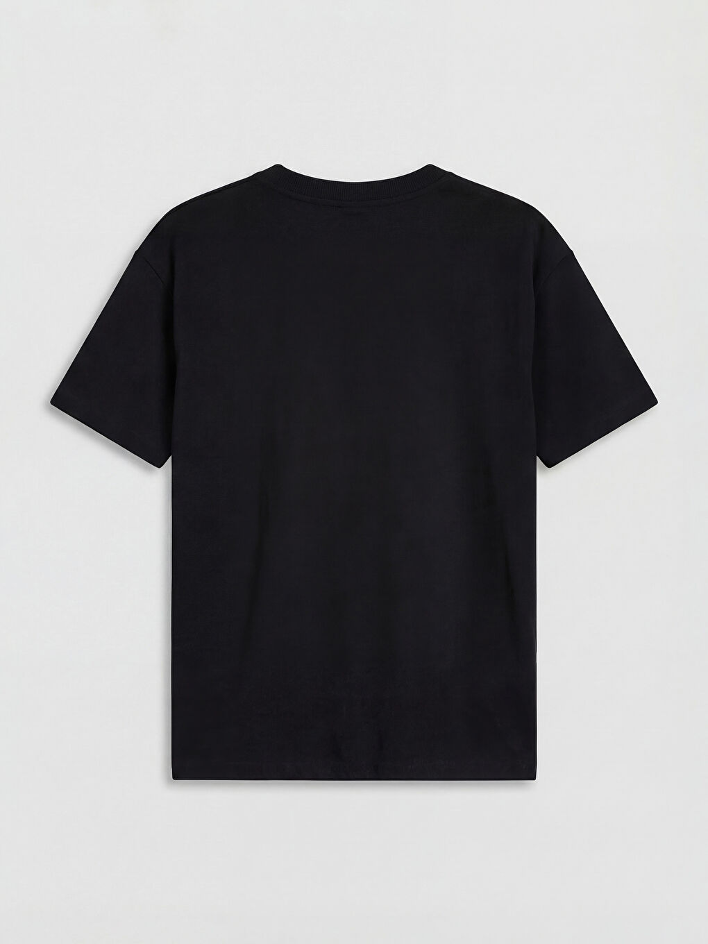 Siyah Bisiklet Yaka Antalya Baskılı Erkek Çocuk Tişört-1