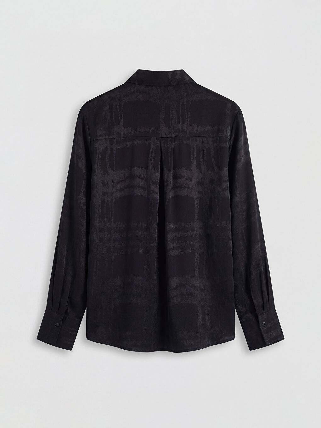 Siyah Desenli Kadın Gömlek-1