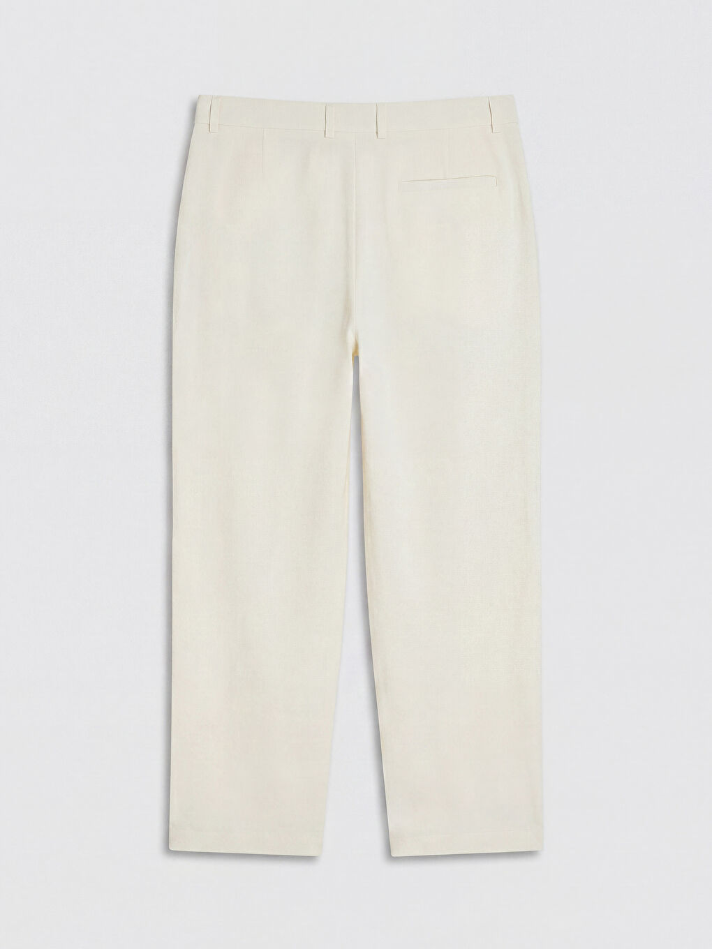 Beyaz Regular Fit Erkek Pantolon-1