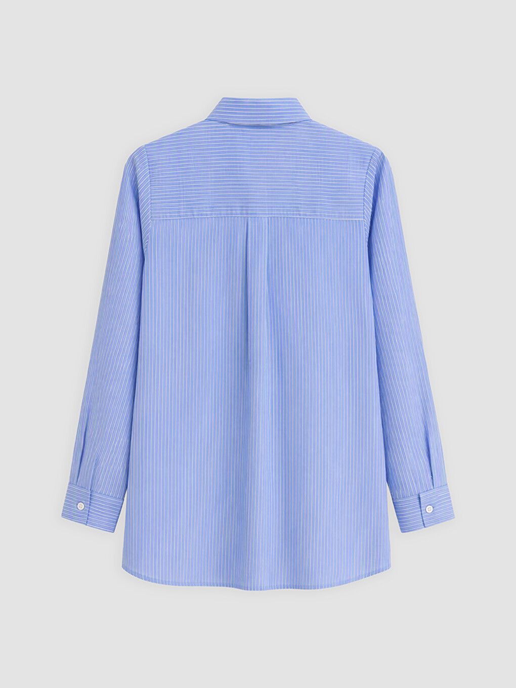 Striped Poplin Women's Shirt Tunic-1
