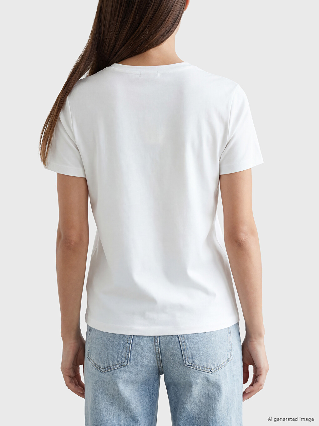 T-shirt à col rond imprimé femme-3