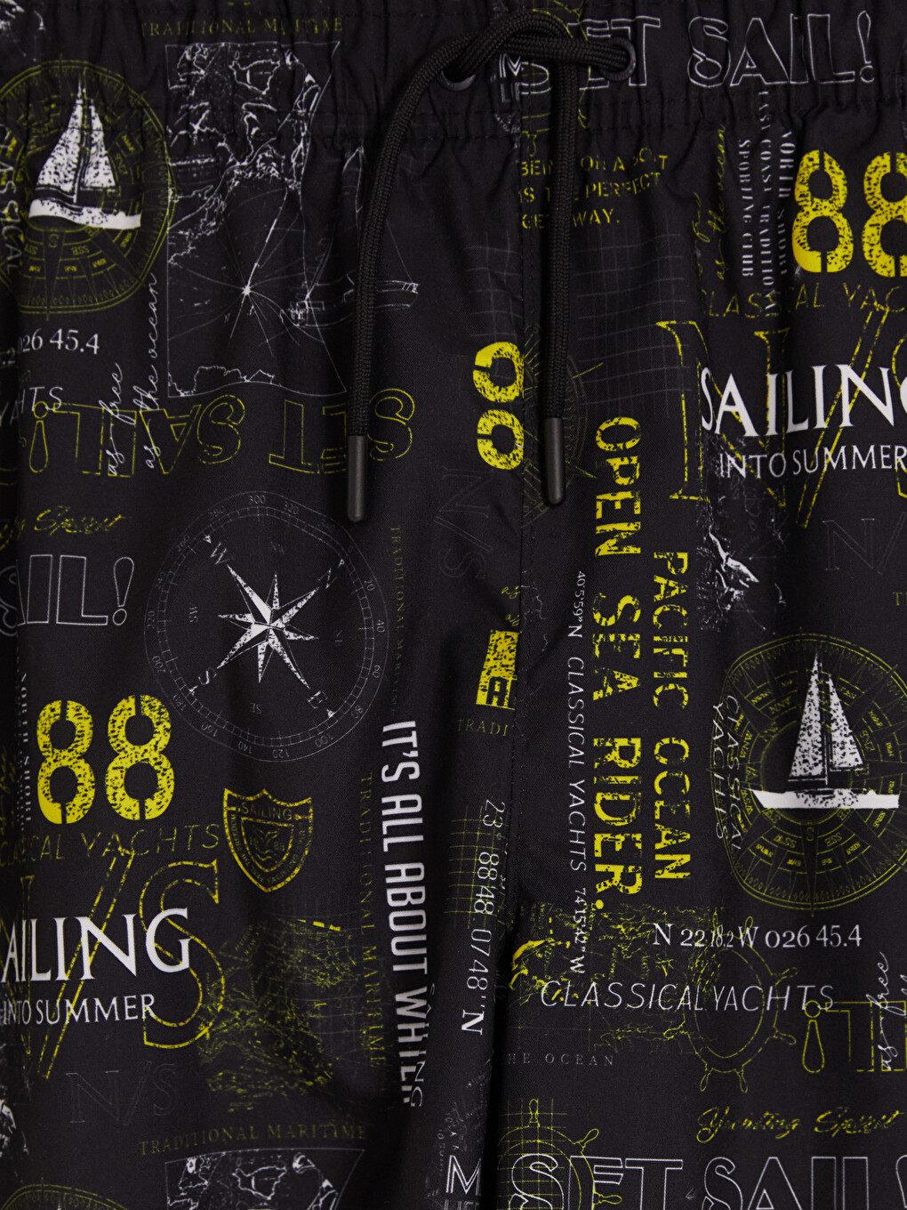 Knee Length Printed Men's Swim Shorts-1