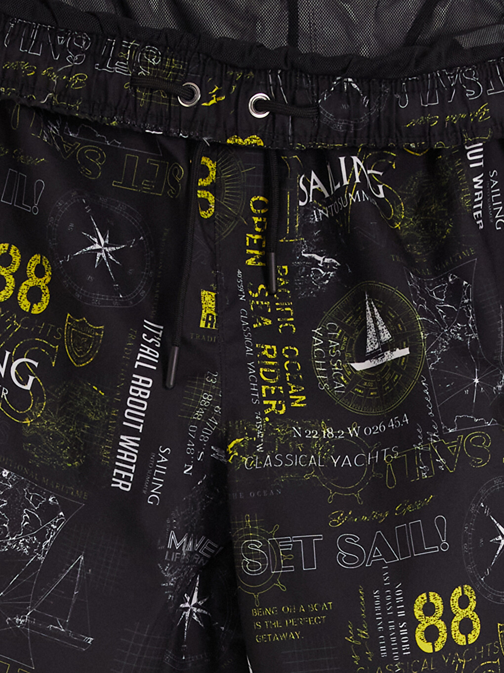 Knee Length Printed Men's Swim Shorts-2