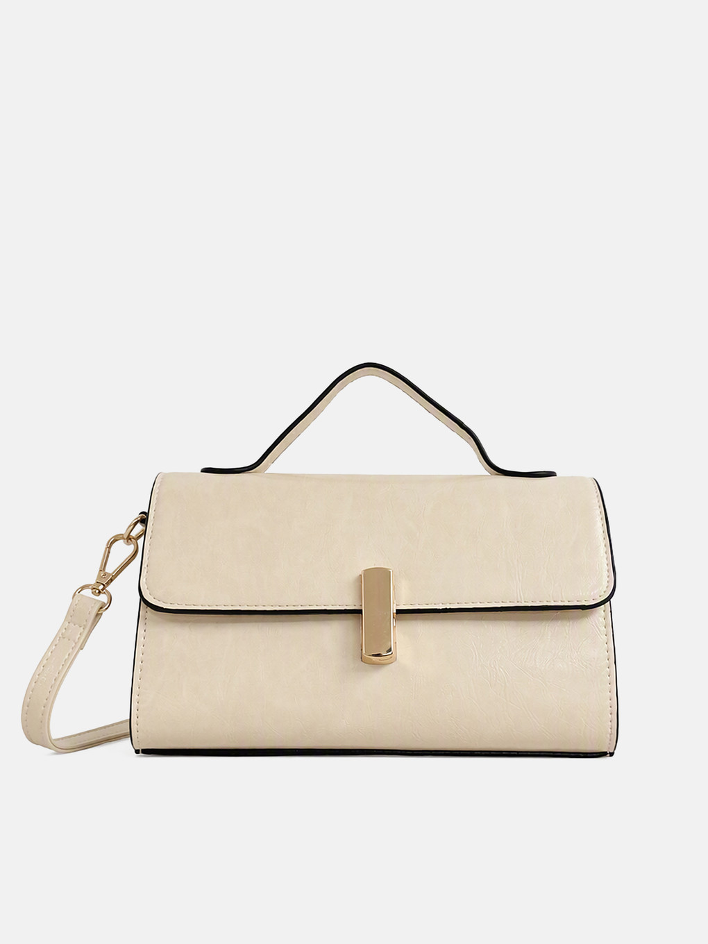 Woman Ecru Shoulder Bag