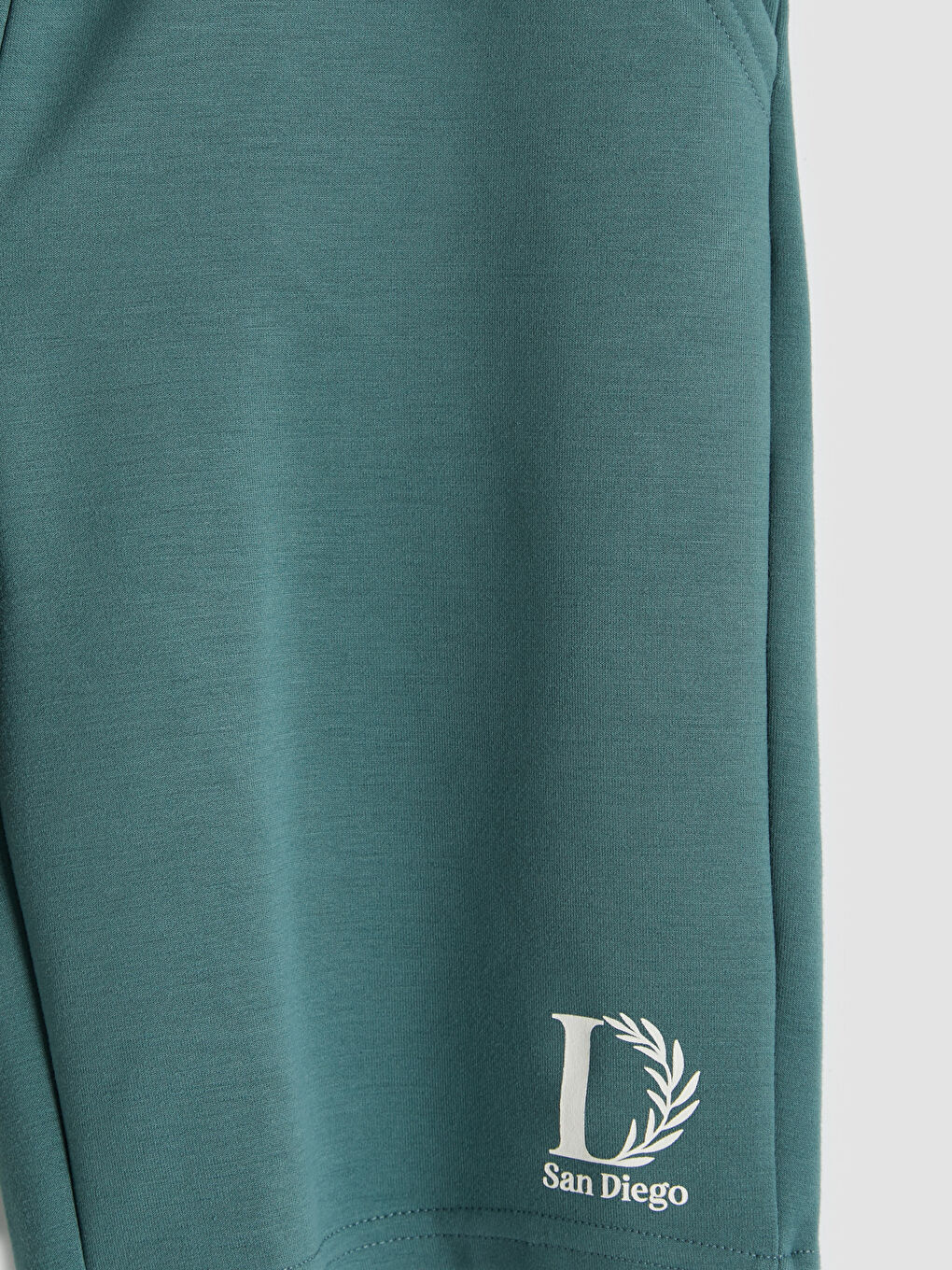 Yeşil Baskılı Soft Touch Erkek Çocuk Şort-2