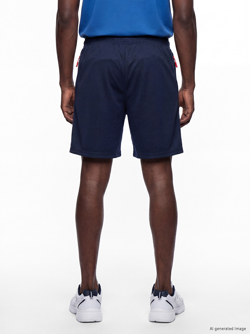 Lacivert Regular Fit Erkek Spor Şort-3