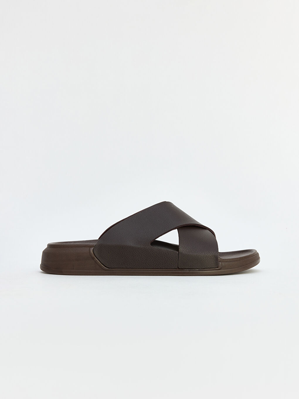 Kahverengi Çapraz Bantlı Erkek Terlik-2