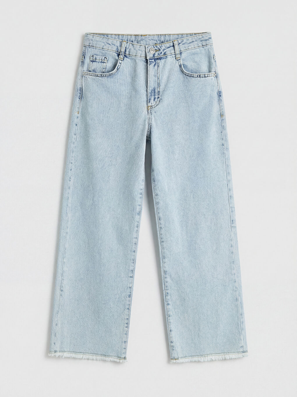 Mavi Wideleg Kız Çocuk Jean Pantolon