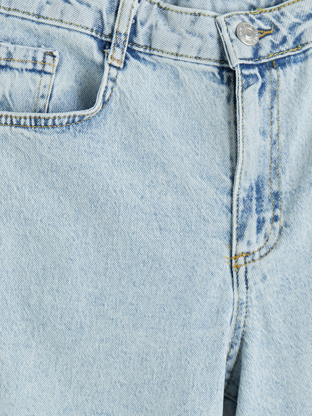 Mavi Wideleg Kız Çocuk Jean Pantolon-2