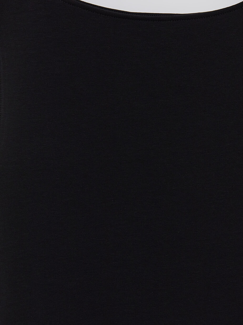 Siyah Kayık Yaka Kadın Atlet-2