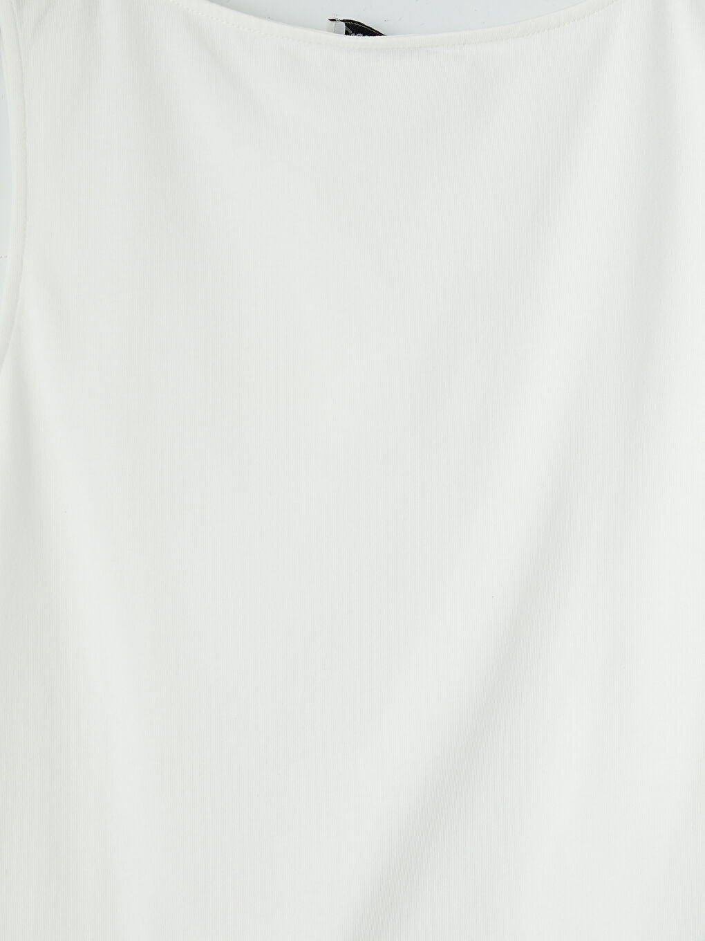 Beyaz Kayık Yaka Kadın Atlet-2