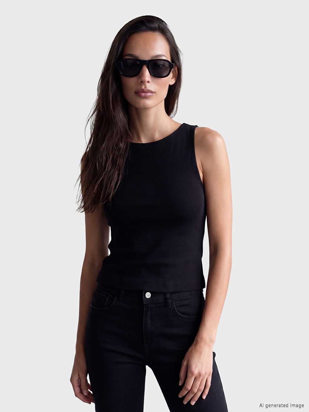 Crew Neck Women's Tank Top