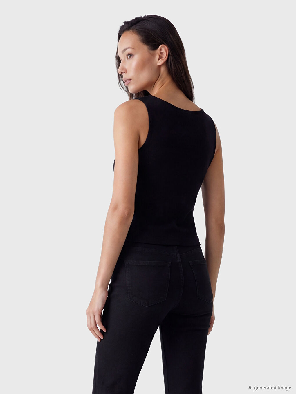 Crew Neck Women's Tank Top-2