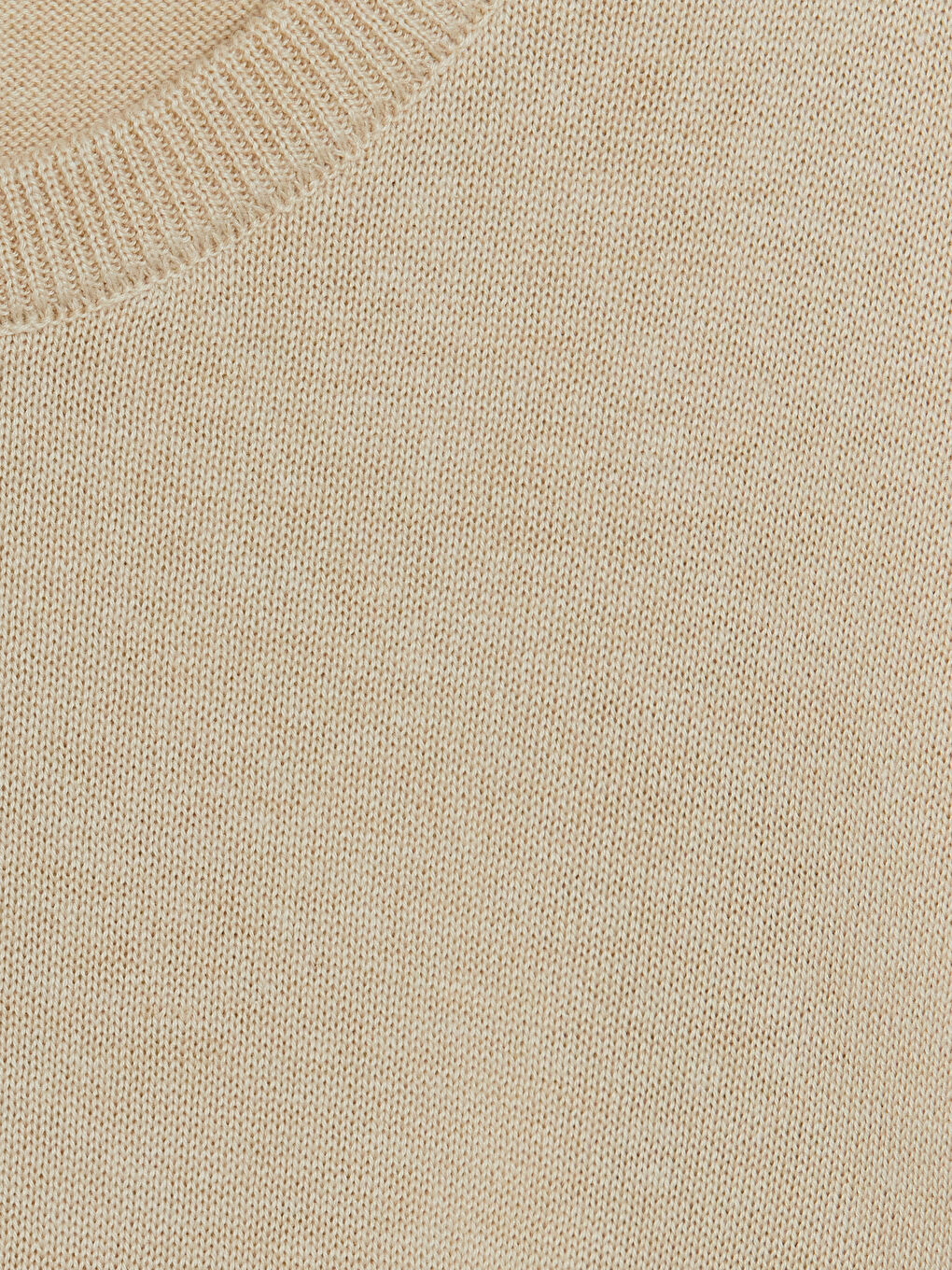 Bej Bisiklet Yaka Kısa Kollu Erkek Çocuk Triko Kazak-2