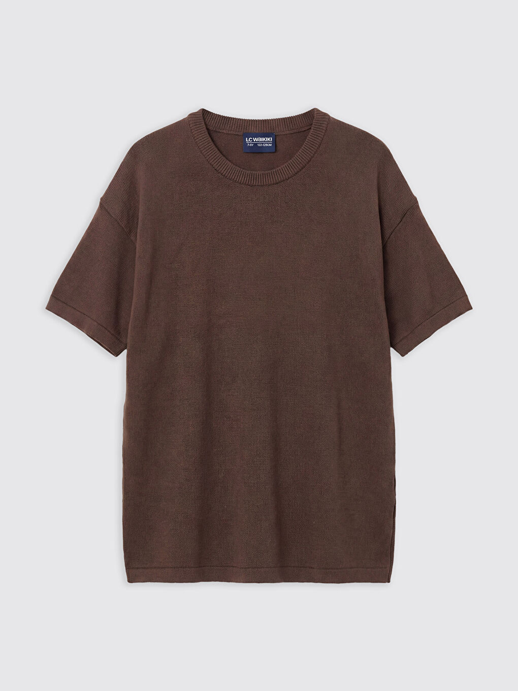 Kahverengi Bisiklet Yaka Erkek Çocuk Triko Kazak