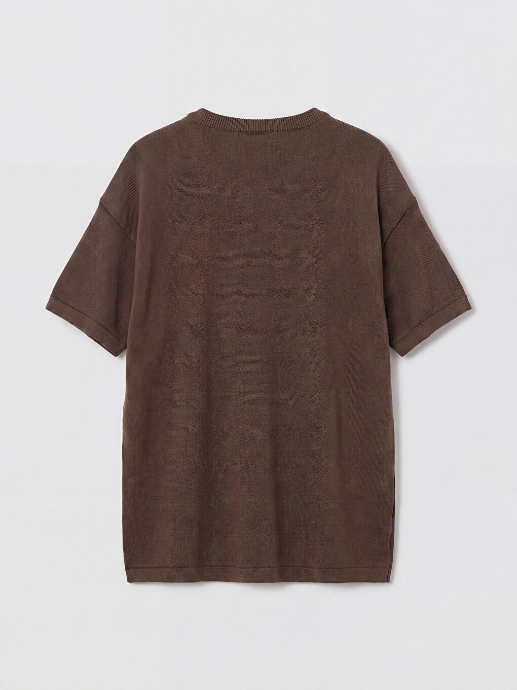 Kahverengi Bisiklet Yaka Erkek Çocuk Triko Kazak-1