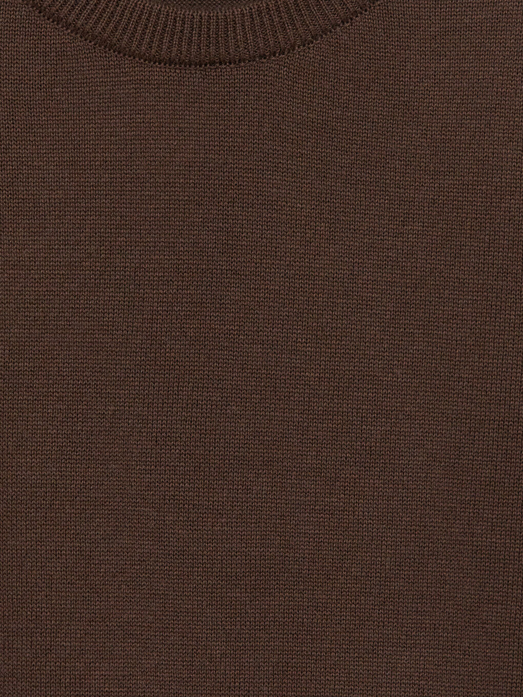 Kahverengi Bisiklet Yaka Erkek Çocuk Triko Kazak-2