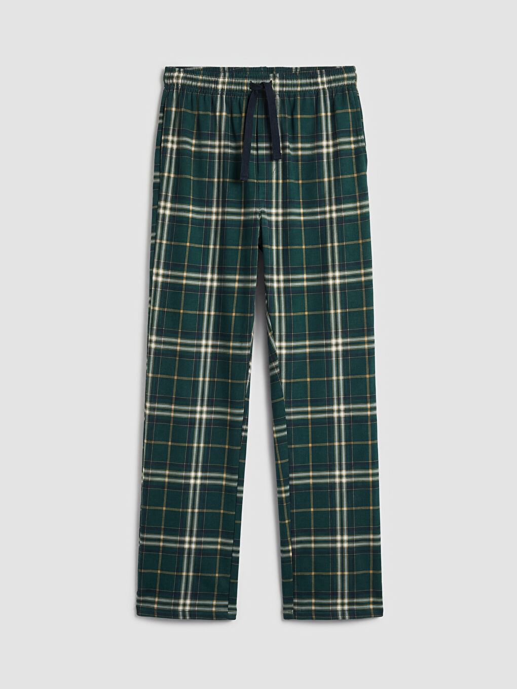 Yeşil Standart Kalıp Ekose Erkek Pijama Altı