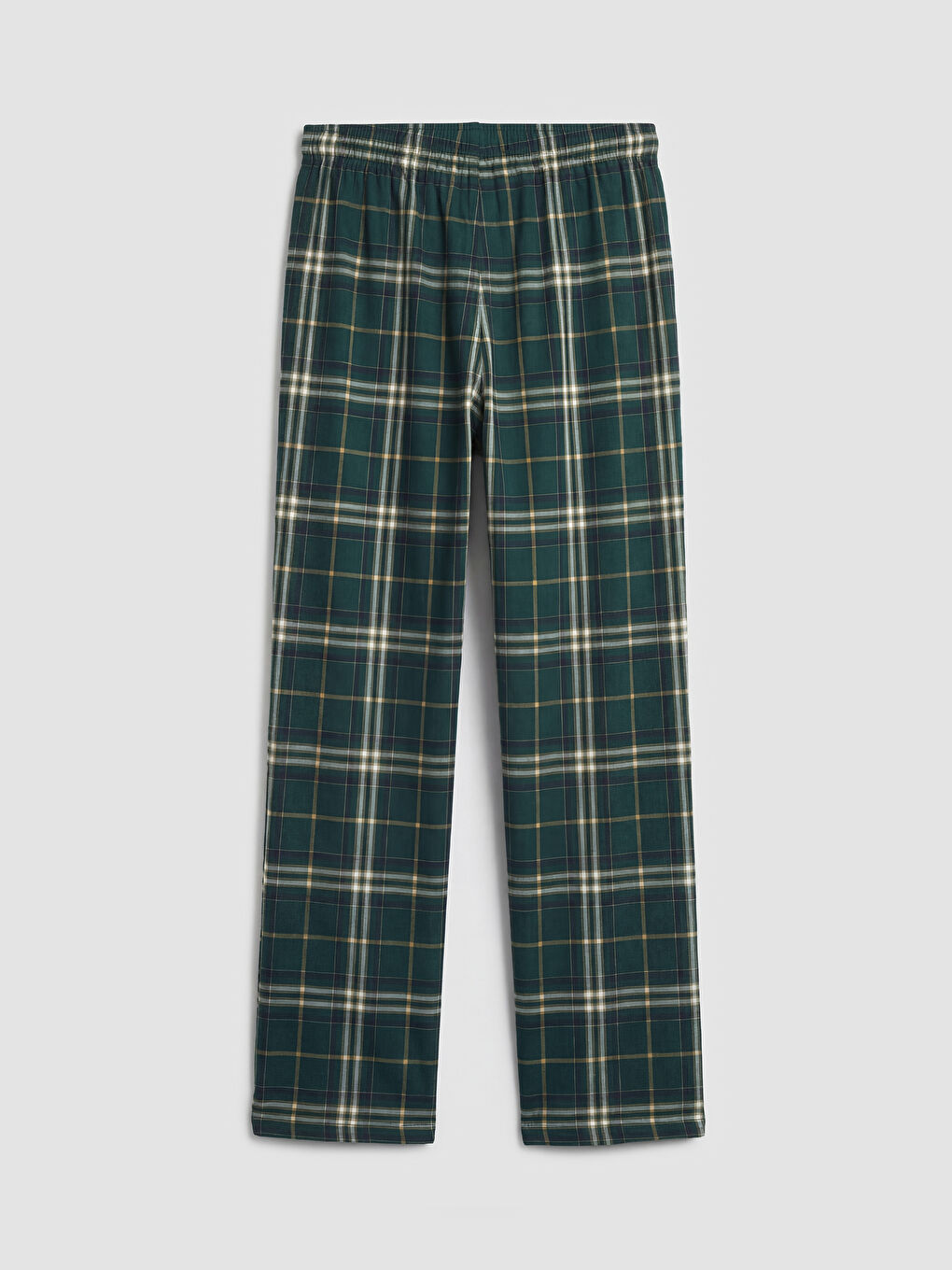 Yeşil Standart Kalıp Ekose Erkek Pijama Altı-1