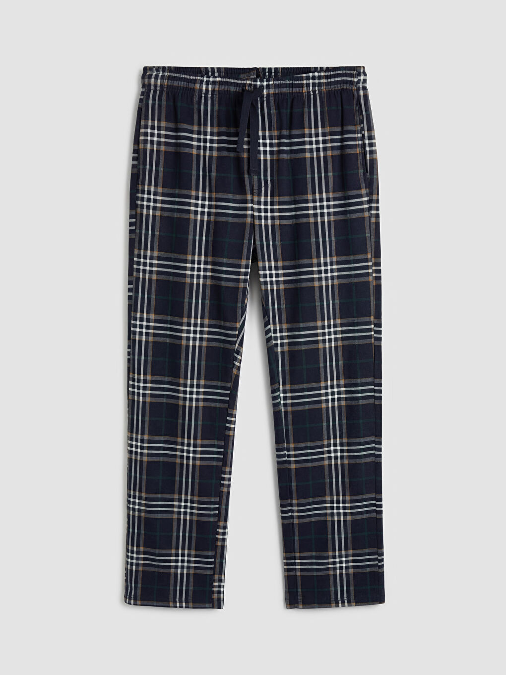 Lacivert Standart Kalıp Ekose Erkek Pijama Altı