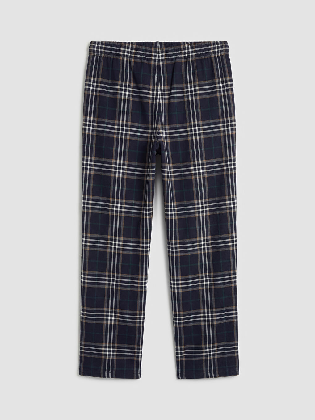 Lacivert Standart Kalıp Ekose Erkek Pijama Altı-1