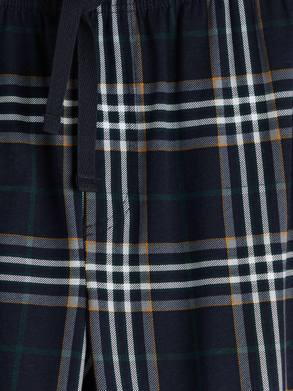 Lacivert Standart Kalıp Ekose Erkek Pijama Altı-2